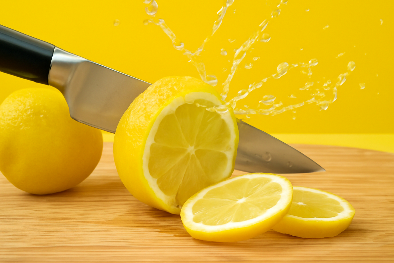 Slicing lemons